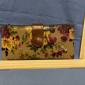 Patricia Nash Floral Brown Wallet
